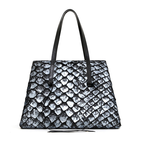Bolsa Cobé M Preto com Prata - foto 2