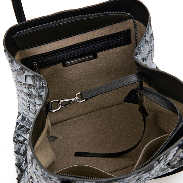 Bolsa Cobé M Preto com Prata - foto 6