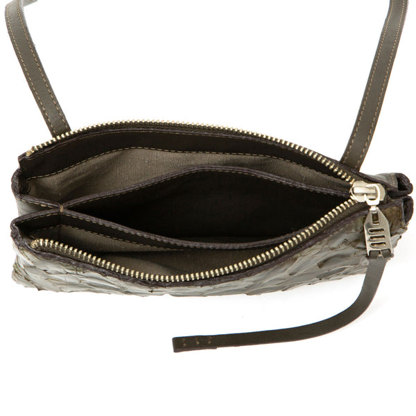 Bolsa Transversal de Couro de Pirarucu - Denise Gerassi