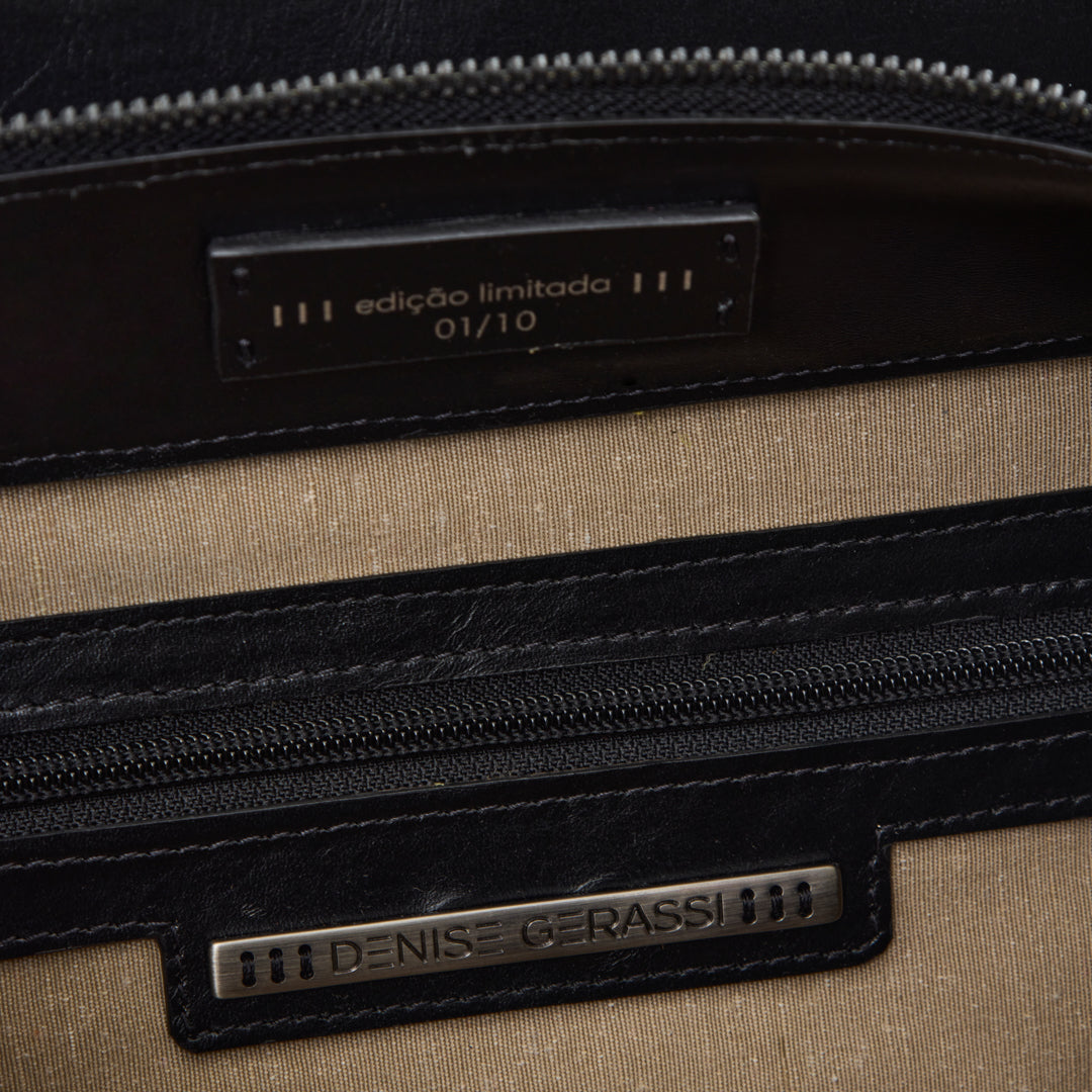 Cobé - Shopper em couro de pirarucu Preto