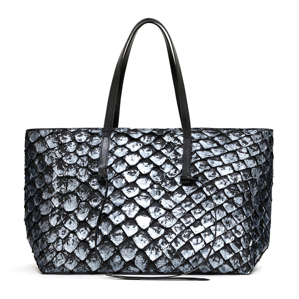 Bolsa Cobé M Preto com Prata - foto 1