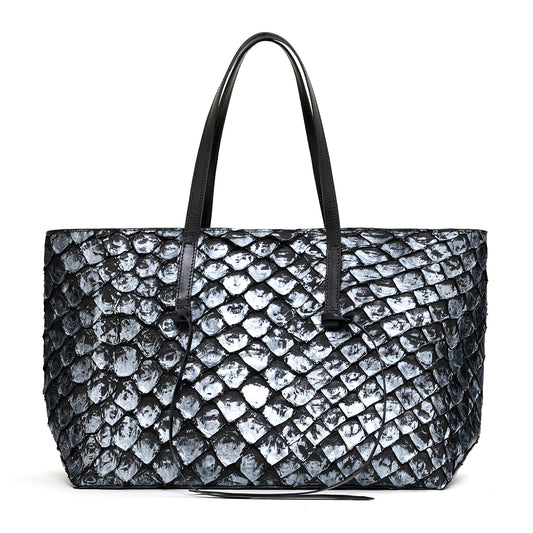 Bolsa Cobé M Preto com Prata - foto 1