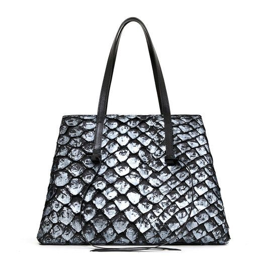 Bolsa Cobé M Preto com Prata - foto 2