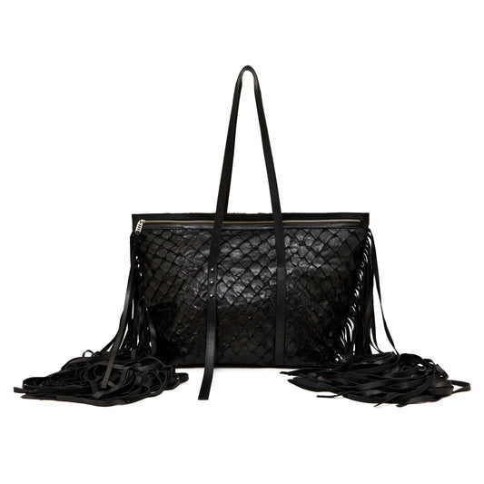 Bolsa KÔIA Malhado Preto e Branco