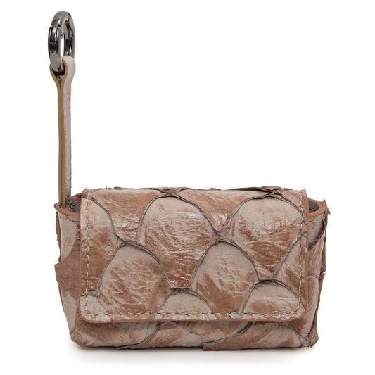 Ladedê - Mini Estojo em Couro de Pirarucu Shitake