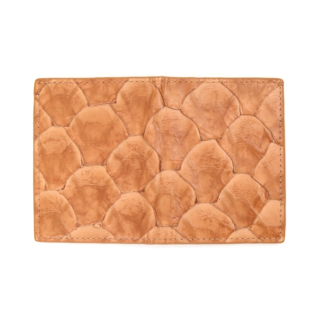 Porta Cartões em Couro de Pirarucu Tobacco