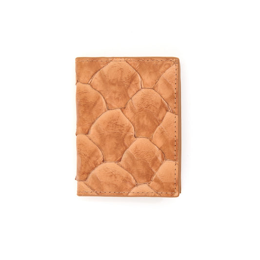 Porta Cartões em Couro de Pirarucu Tobacco
